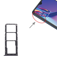 For OPPO A12 CPH2083, CPH2077  SIM Card Tray + SIM Card Tray + Micro SD Card Tray, For OPPO A12