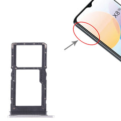 For Honor X8 5G SIM + SIM / Micro SD Card Tray, For Honor X8 5G