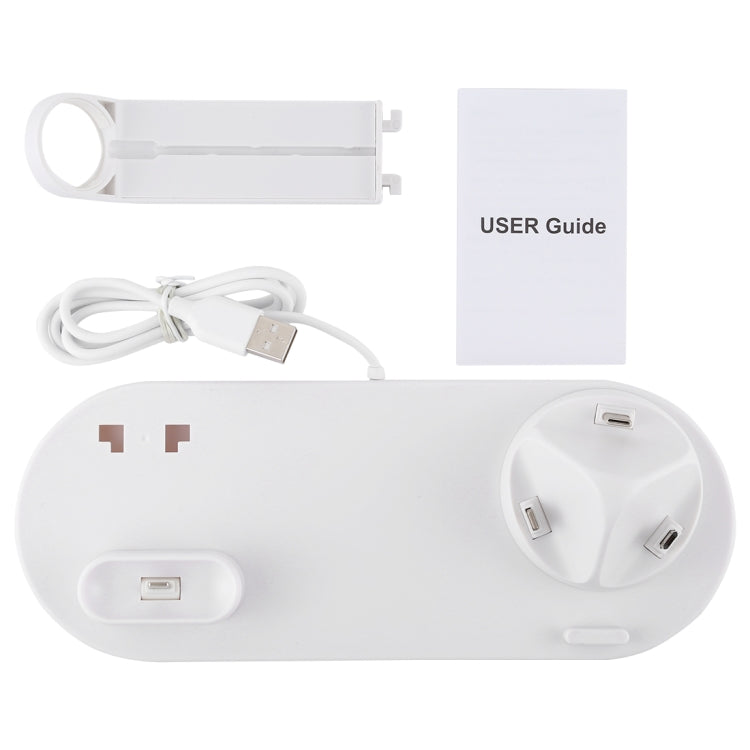 HQ-UD15 Rotatable Wireless Charging Base with Stand for Phones / iWatches / AirPods (Silver), without Wireless Charging White, without Wireless Charging Black, White (with wireless charging), Black (without wireless charging)