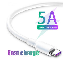 5A USB to USB-C / Type-C Mobile Phone Tablet PC Universal Super Fast Charging Data Cable, 1m, 1.5m