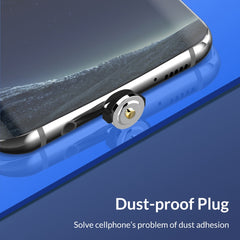USB to Micro USB Magnetic Metal Connector Nylon Two-color Braided Magnetic Charging Cable, Cable Length: 1m, Micro USB