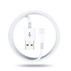 Qc3.0 Dual USB Car Charger + 8 Pin Fast Charging Line Car Charging Kit, 8 Pin (Black), 8 Pin (White)