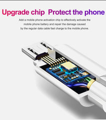 XJ-011 3A USB Male to Micro USB Male Fast Charging Data Cable, Length: 1m, 1m