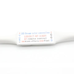 RGB LED Controller with 21-keys RF Remote Controller for WS2812B WS2811 LED Strip