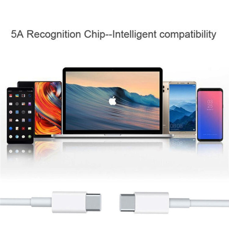 XJ-50 PD 120W 5A USB-C / Type-C to USB-C / Type-C Fast Charging Data Cable, Cable Length: 1m, 1m