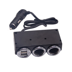 DC 12V / 24V Dual USB Multi Female Car Cigarette Lighter Splitter Socket Adapter Charger Socket Power Adapter / Charger, DC 12V / 24V 2 Socket
