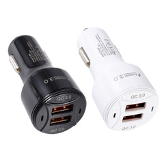 TE-092 36W Dual QC3.0 USB Fast Car Charger, TE-092