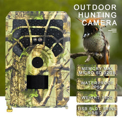 PR300A Tracking Camera 720P 120 Degree Wide Angle Infrared Night Vision Wildlife Video Thermal Camera, PR300A