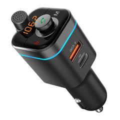 C72 Car MP3 Player Receiver FM Transmitter PD18W USB-C Car Charger Phone Music Player, C72