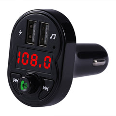 X1 Car Handsfree Kit FM Transmitter Wireless Audio Receiver MP3 Player Dual USB Fast Charger, X1