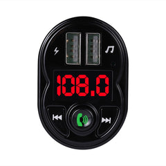 X1 Car Handsfree Kit FM Transmitter Wireless Audio Receiver MP3 Player Dual USB Fast Charger, X1