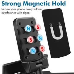 H-144B Universal Car Phone Holder Magnetic Stop Sign Holder Mobile Phone Interior Decoration Accessories, H-144B