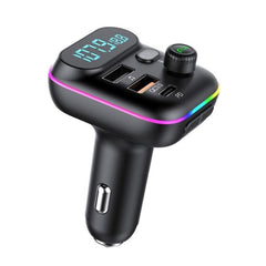 T70 Car MP3 Player FM Transmitter with Bluetooth USB Car Mobile Charger QC3.0 Quick Charge U Disk Music Player FM Modulator, T70