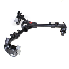 YUNTENG 901 Aluminium Alloy Camera Tripod Foot Wheel Tripod Pulley Base, Load 30KG, 901