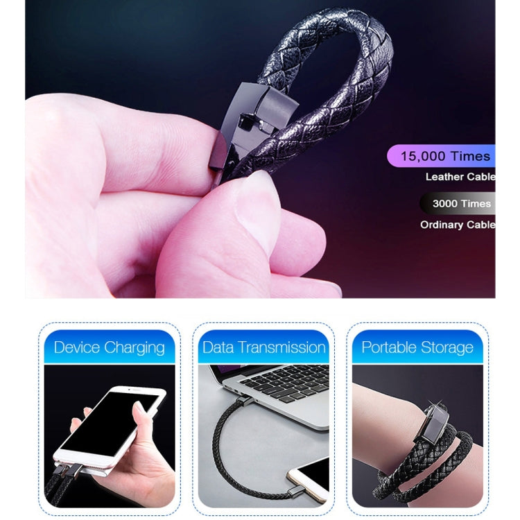 XJ-71 20cm USB to Micro USB Bracelet Charging Data Cable, Micro USB, 20cm Micro USB