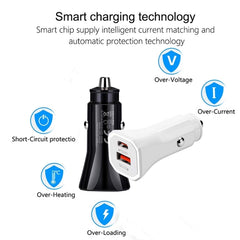 TE-P22 38W PD20W + QC3. 0 USB Car Charging + USB-C / Type-C to USB-C / Type-C  Data Cable, Length: 1m, with Dual Type-C Cable