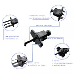 A190+X158 Car Phone Holder Air Vent Mini Hook Mount Phone Holder, A190+X158