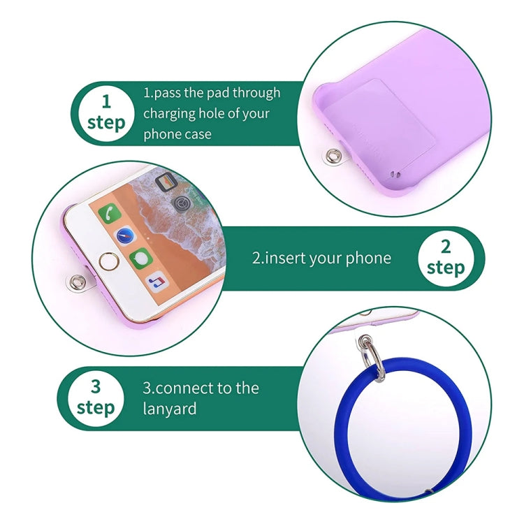 JUNSUNMAY Silicone Bracelet Mobile Phone Lanyard Loop Anti-lost Wrist Rope Universal for Phone Case
