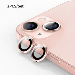 ENKAY 9H Rear Lens Aluminium Alloy Tempered Glass Film, For iPhone 15 / 15 Plus