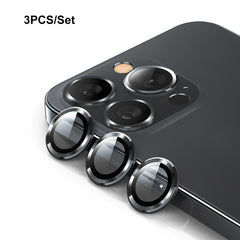 ENKAY 9H Rear Lens Aluminium Alloy Tempered Glass Film, For iPhone 15 Pro / 15 Pro Max