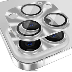 ENKAY Aluminium Alloy Tempered Glass Lens Cover Film, For iPhone 15 Pro / 15 Pro Max