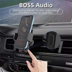 CS14 Car Interior Air Vent Mount Phone Stand MP3 Player FM Bluetooth Transmitter, CS14
