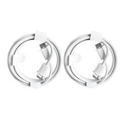 XJ-98 2pcs 1m 35W USB-C / Type-C to Type-C Fast Charging Data Cable, 35W (2pcs)