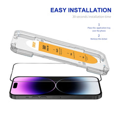 ENKAY Easy Install High Alumina Silicon Full Glass Film, For iPhone 14 Pro Max, For iPhone 17e / 16e / 14 / 13 / 13 Pro