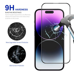 ENKAY Easy Install High Alumina Silicon Full Glass Film, For iPhone 14 Pro Max, For iPhone 17e / 16e / 14 / 13 / 13 Pro