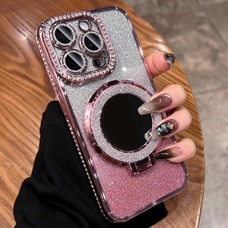 Rhinestone Mirror Glitter MagSafe TPU Phone Case, For iPhone 14 Pro Max, For iPhone 13 Pro Max