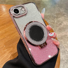Rhinestone Mirror Glitter MagSafe TPU Phone Case, For iPhone 17e / 16e, For iPhone 17 Pro Max