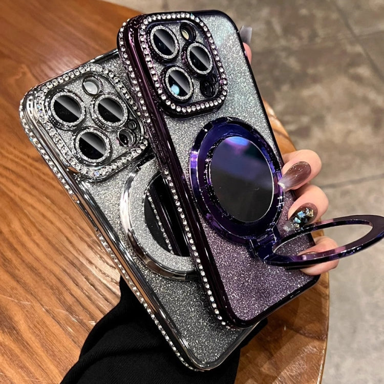 Rhinestone Mirror Glitter MagSafe TPU Phone Case, For iPhone 14 Pro Max, For iPhone 13 Pro Max