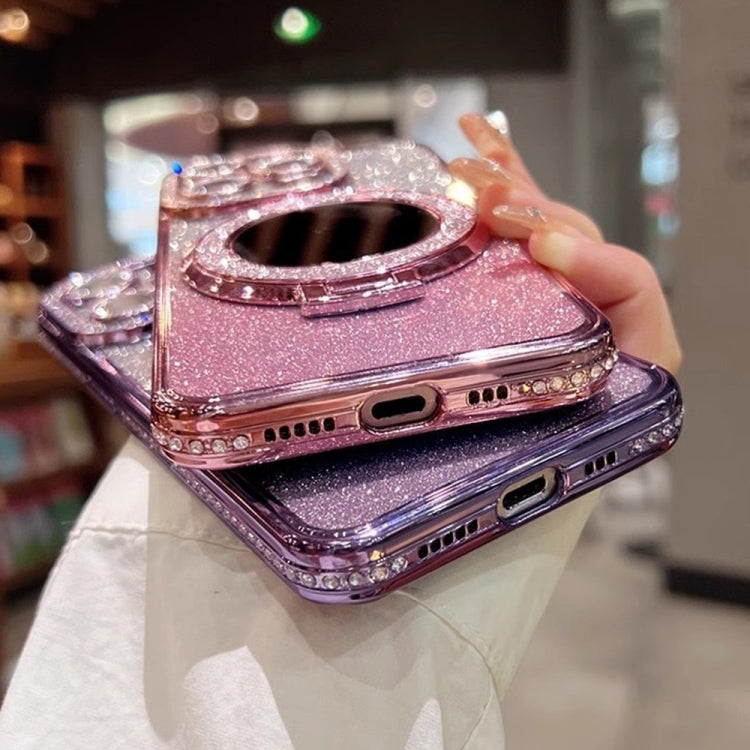 Rhinestone Mirror Glitter MagSafe TPU Phone Case, For iPhone 14 Pro Max, For iPhone 13 Pro Max