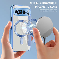 Shield Magsafe RFID Anti-theft Rhombus Leather Phone Case, For Google Pixel 9 Pro, For Google Pixel 9