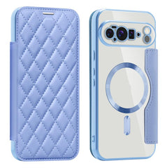 Shield Magsafe RFID Anti-theft Rhombus Leather Phone Case, For Google Pixel 10 Pro XL, For Google Pixel 9 Pro XL