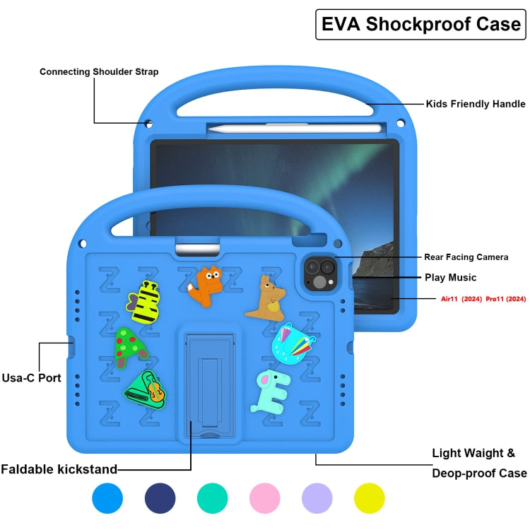Cartoon Sparrow EVA Shockproof Tablet Case, For iPad Air 11 2026 / 2025 / 2024, For iPad Pro 11 2025 / 2024