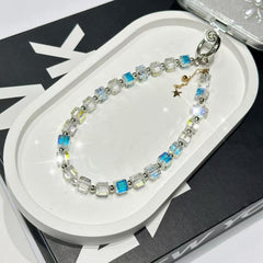 Crystal Cube Phone Chain