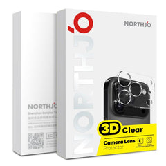 2pcs NORTHJO Camera Lens Protector 3D HD Tempered Glass Film, For iPhone 17 Pro Max, For iPhone 17 Pro, For iPhone 17, For iPhone Air