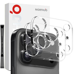 2pcs NORTHJO Camera Lens Protector 3D HD Tempered Glass Film, For iPhone 17 Pro Max, For iPhone 17 Pro, For iPhone 17, For iPhone Air