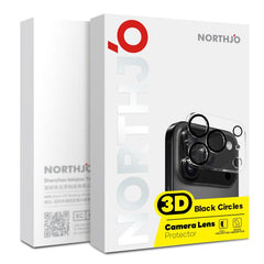 2pcs NORTHJO Camera Lens Protector 3D Night Shot Tempered Glass Film, For iPhone 17 Pro Max, For iPhone 17 Pro, For iPhone 17, For iPhone Air
