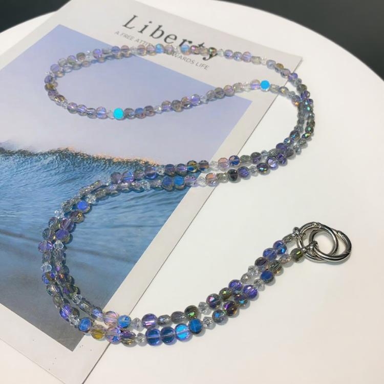 Crystal Pearl Mobile Phone Long Chain