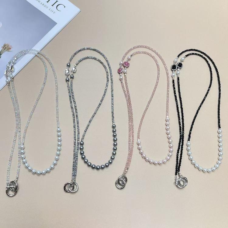 Crystal Pearl Mobile Phone Long Chain