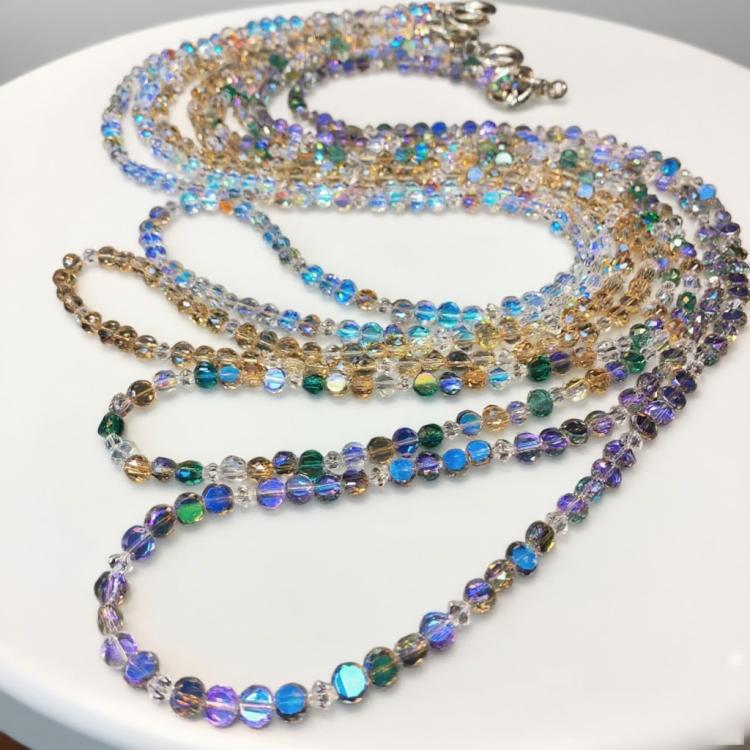 Crystal Pearl Mobile Phone Long Chain