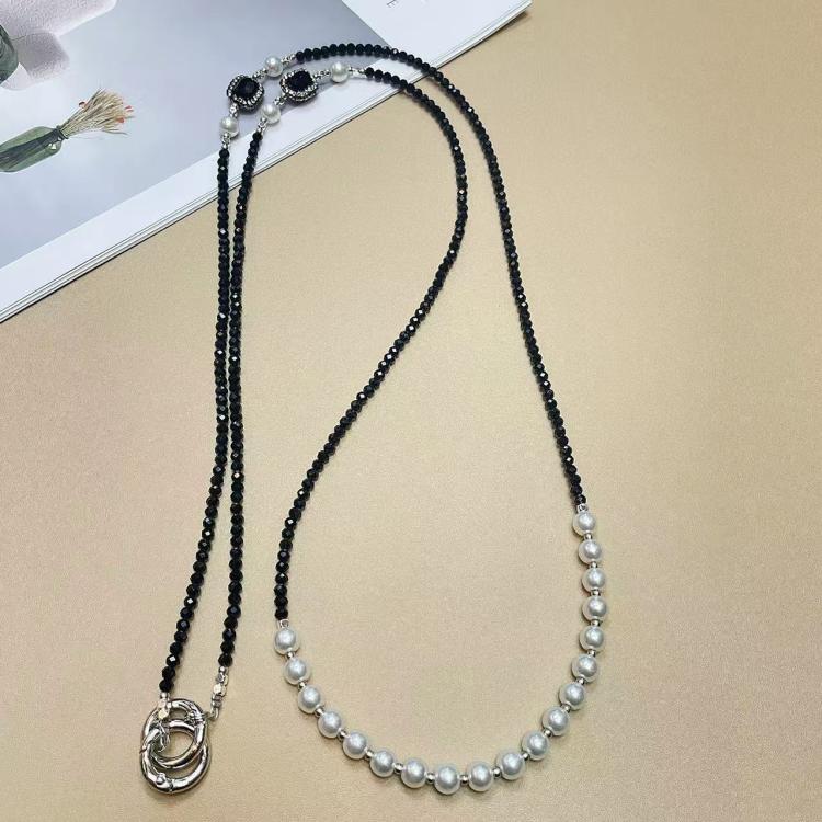 Crystal Pearl Mobile Phone Long Chain