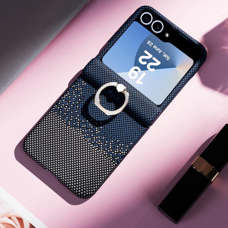 Rainbow Plaid Shell-Film Integrated Shockproof Phone Case, For Samsung Galaxy Z Flip7 5G, For Samsung Galaxy Z Flip6 5G, For Samsung Galaxy Z Flip5 5G