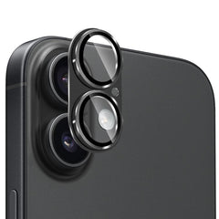 ENKAY Anti-reflection Camera Lens Frosted Armor Aluminium Alloy Tempered Glass Film, For iPhone 17