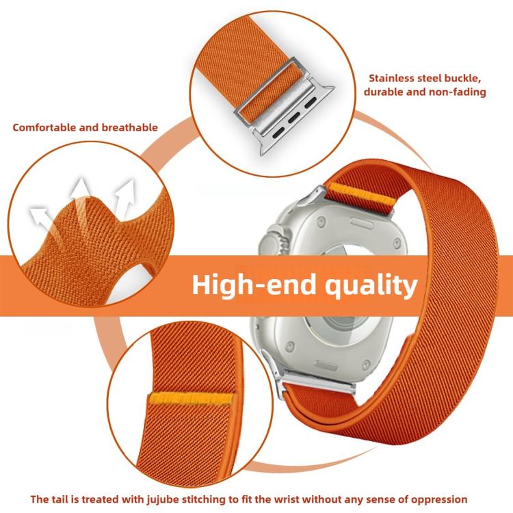 Adjustable Single Loop Elastic Nylon Watch Band, For Apple Watch 42mm / 41mm / 40mm / 38mm