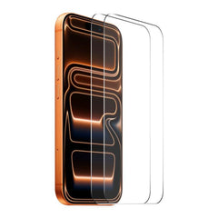 2pcs ENKAY Thickened Glue No White Edge 9H Big Arc Edge High Aluminum-silicon Tempered Glass Film, For iPhone 17 Pro Max, For iPhone 17 Pro, For iPhone 17, For iPhone Air