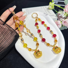 Lucky Cat Pendant Crystal Necklace