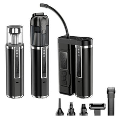 D28 Inflator Camping Light Digital Display High Suction Power Multifunctional 3 in 1 Car Vacuum Cleaner